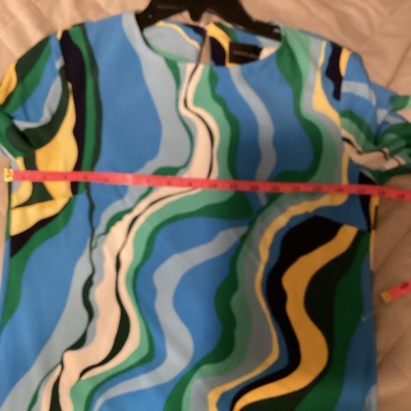 NWT Donna Morgan Size 6 Riviera Print Short‎ Sleeve Maxi Dress - Picture 7 of 10